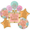 Happy Birthday Stay Fabulous 5 in 1 Foil Balloons Bouquet Set [5 Pcs] - Funzoop