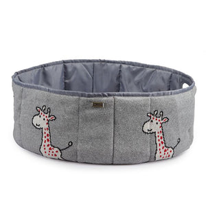 Happy Giraffe - Medium basket (Light Grey) kids storage basket