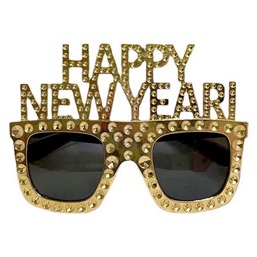 New Year celebration novelty glasses for countdown parties and festive gatherings from Funzoop The Party Shop