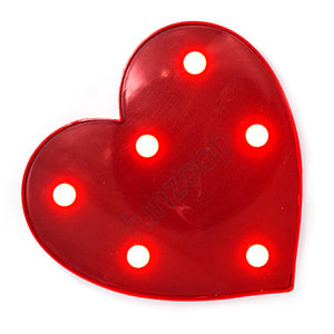 Heart Shaped Marquee LED Lights, Valentine's, Anniversary - Funzoop The Party Shoo