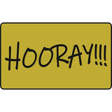 HOORAY photo booth placard with colorful celebration message design from Funzoop The Party Shop