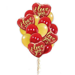 I love You 16 Pcs Balloons Set - Funzoop The Party Shop