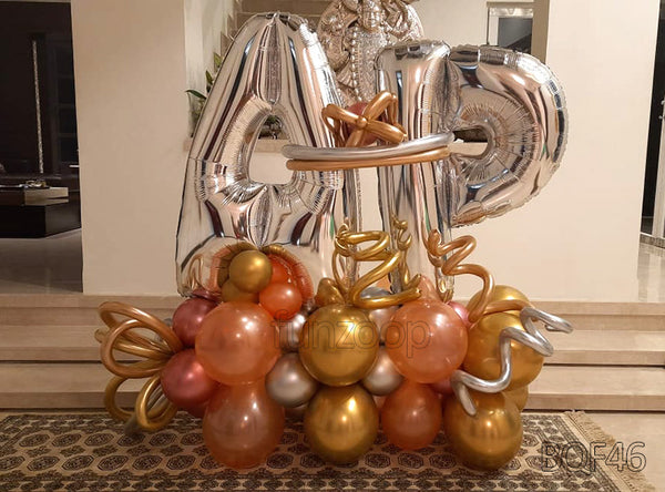 Birthday/Anniversary Arrangement with Customizable Name Initials [BQF46]