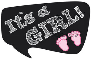 It's a GIRL! Photo Booth Placard [PBP202]