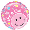 21" It's a Girl New Baby Girl Arrival Foil Balloon - Funzoop