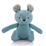 Jerry Mouse baby blue and ivory knitted stuffed soft toy by Pluchi from Funzoop The Party Shop