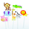 Jungle Animals Cake Toppers Set - Funzoop