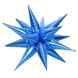 25" Large 12 Point Star Foil Balloon - Blue