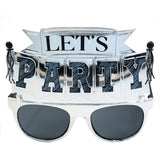 Let's Party stylish goggles with celebration themed novelty design from Funzoop The Party Shop
