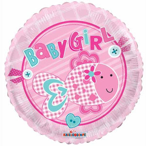 18" Little Fish New Baby Girl Arrival Foil Balloon [Helium Inflated]