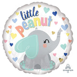 Little peanut baby shower foil balloon decoration with cute baby celebration artwork from Funzoop The Party Shop