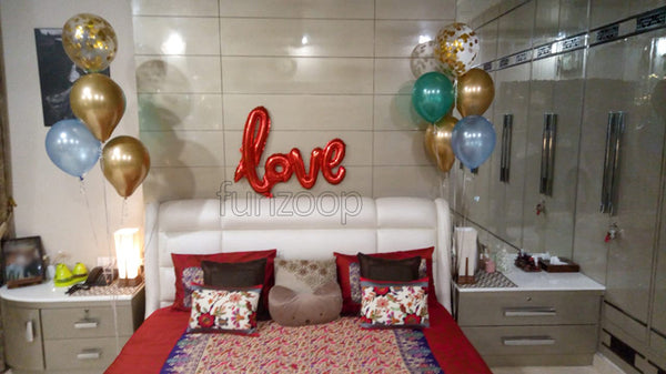 Love Foil Balloons Arrangement - Funzoop