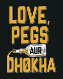 Love Pegs Aur Dhokha party photo prop for celebrations and event photography from Funzoop The Party Shop