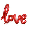 Love Script Letters Foil Balloon - Red - Funzoop