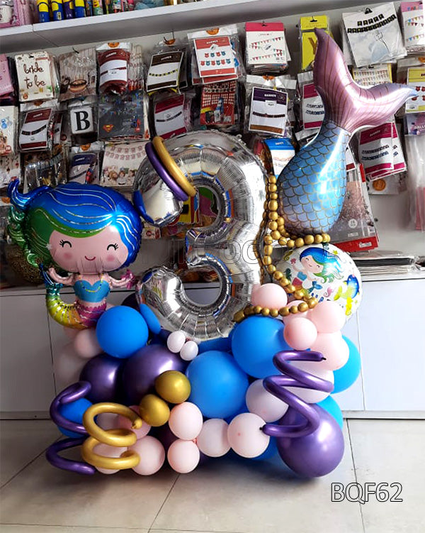 Little Mermaid Milestone Balloon Centerpiece in Gurgaon