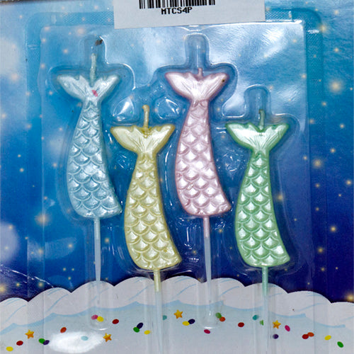 Mermaid Tail Candles Set [4 pcs]