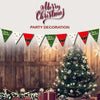 Merry Christmas Paper Triangle Bunting Banner-funzoop-thepartyshop