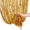 Metallic Foil Party Curtains (Golden)