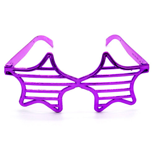 Metallic Silver Plastic Party Goggles, 1 Pc