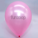 Metallic Latex Balloons Pink Funzoop - The Party Shop