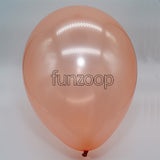 Metallic Latex Balloons Rose Gold Funzoop - The Party Shop