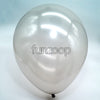 Metallic Latex Balloons Silver Funzoop - The Party Shop