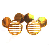 Metallic silver party goggles with futuristic design from Funzoop The Party Shop