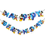 Mickey Mouse Characters Birthday Wall Banner - Funzoop