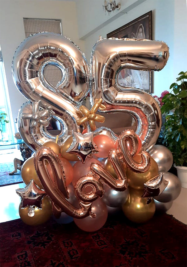 Centerpiece Bouquet Rose Gold no 18 Funzoop