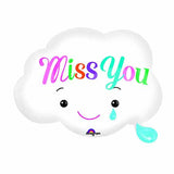 Miss You Cloud Helium Balloon - Funzoop
