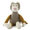 Monkey (Grey & Mustard) color stuffed soft toy