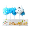New Born Objects Smiley Candle Set Boy