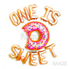 ONE IS SWEET Foil Balloons Wall Decor