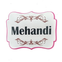 Mehandi Photo Booth Placard - Funzoop