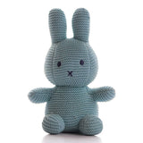 Peter Bunny sky blue knitted stuffed soft toy by Pluchi from Funzoop The Party Shop