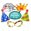 Photo Booth Stick Props Crown Hats Callouts - Funzoop - The Party Shop