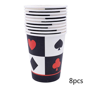 Poker Casino Theme Party Cups - Funzoop