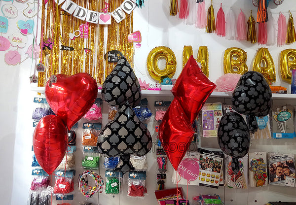 Casino Poker Theme Foil Balloons Arrangement 2 - Funzoop