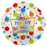 18 inches polka presents happy birthday foil balloon with colorful gift box design from Funzoop The Party Shop
Colorful happy birthday foil balloon with polka dots and presents theme from Funzoop The Party Shop
Round birthday foil balloon with festive polka print and gift graphics from Funzoop The Party Shop
