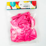 10" Premium Quality Latex Balloons - Metallic PINK - Pack