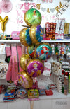 Princess 8 in 1 Foil Balloons Bouquet Set - Helium Inflated [FBB06]