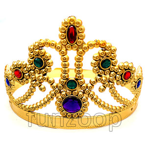 Princess Plastic Party Crown - Golden - Funzoop