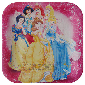 Princess Theme Paper Food Plates - Funzoop