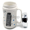 Printed White Ceramic Mug with Lid Open Pisa - Funzoop The Party Shop