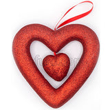 Red heart backdrop decoration for weddings and anniversary celebrations from Funzoop The Party Shop