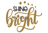 Shine Bright photo booth placard with colorful celebration message design from Funzoop The Party Shop