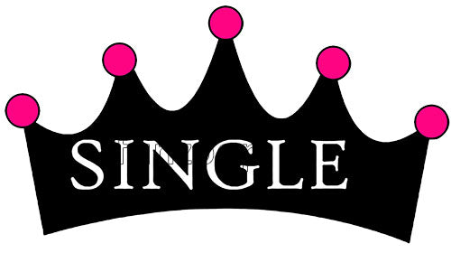 Single crown photo booth placard for bridal shower and wedding celebrations