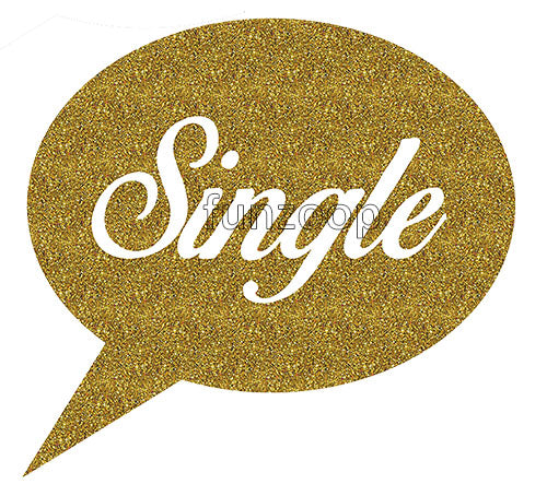 Single photo booth placard for wedding and bridal celebrations