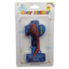 Spiderman Theme 1st Birthday Candle - Funzoop