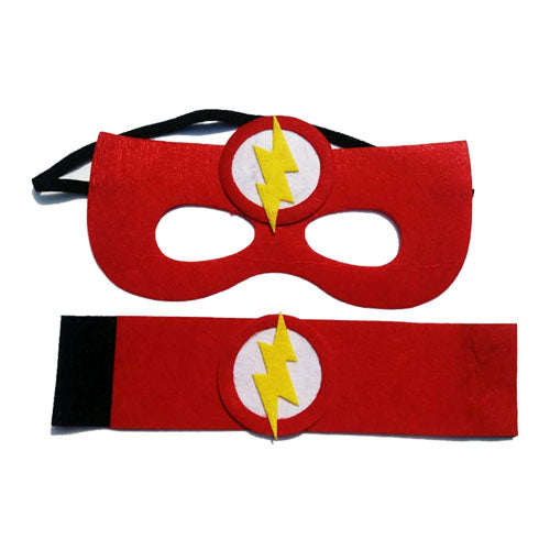 Superheroes Mask and Wrist Bands Set (Flash) by Funzoop